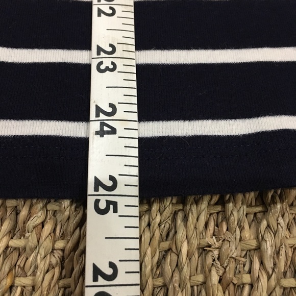 TALBOTS Cute Navy & White Button Top - Picture 6 of 9